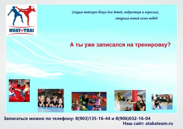 Спортивные занятия по тайскому боксу